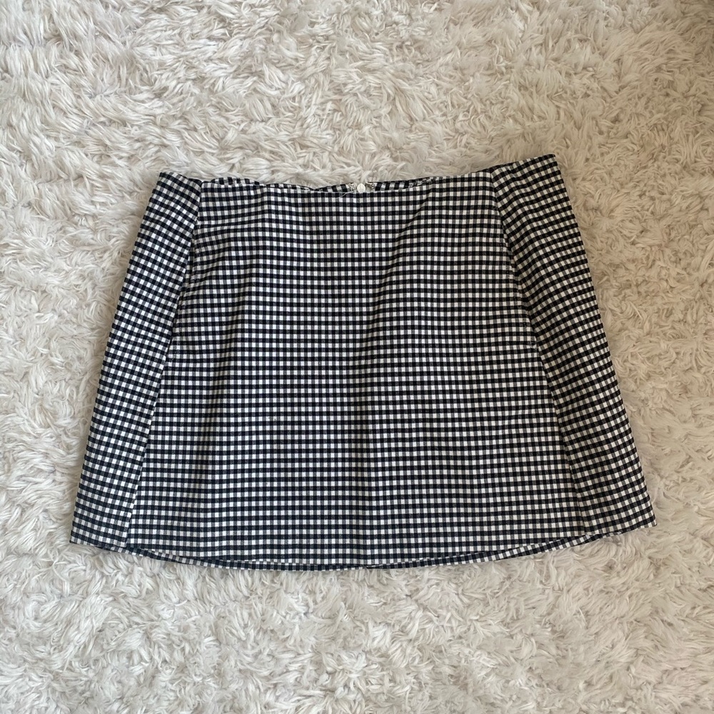 Urban Outfitters Black and White Checkered Skirt
